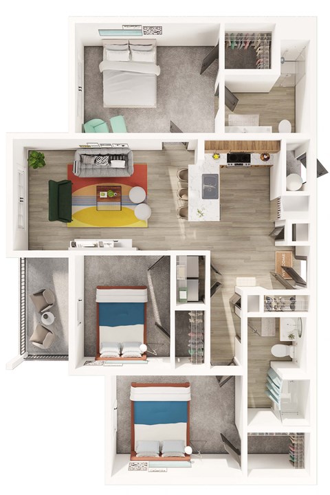a floor plan of the residence